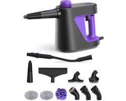 Motionflow 11-Delige Handstoomreiniger PRO - Krachtige 1000W 3,5 bar Stoomreiniger - Reinigingsmachine voor Badkamer, Bank en Vloer - Steam Cleaner Vlekkenreiniger - 3 Meter Stroomkabel