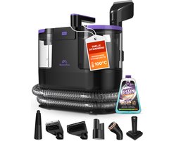 Motionflow Tapijtreiniger PRO – 100°C Stoomfunctie – Krachtige 1700W Vlekkenreiniger – Stoomreiniging voor Vloer, Bank, Badkamer en Tapijt - Stoomreiniger & Zetelreiniger - Carpet Cleaner incl. Schoonmaakmiddel