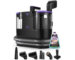 Motionflow Tapijtreiniger PRO – Professionele Dieptereiniging met Stoomfunctie tot 100°C – Krachtige 1700W Vlekkenreiniger - Stoomreiniging voor Vloer, Bank, Badkamer en Tapijt - Stoomreiniger & Zetelreiniger - Inclusief Schoonmaakmiddel