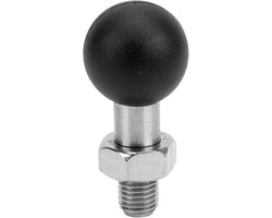 Motorfiets Draad Bal Basis voor Achteruitkijkspiegels, Universele Rubber Roestvrijstalen Accessoire met M10 Draad en Hoofdbeslag