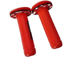 Motorfiets Stuurgrepen - Handvat Rubber - Comfortabel Rijden - Universele Pasvorm - 22mm 24mm - Rood