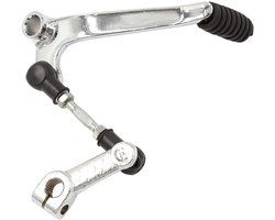 Motorfiets transmissie aankleedkussen - versnellingshendel pedaal - 1 stuk - zilverkleurig - metaal