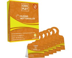 Mottenval Kledingmotten 6 Stuks - Kledingmottenval - Alternatief Voor Mottenballen - Feromoonval Voor Kledingkast - Lokmiddel Voor Motten