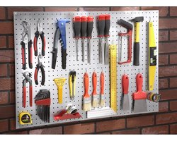 Mottez – Gereedschapspaneel – Geperforeerd – 90x60 cm – Inclusief 41 haken