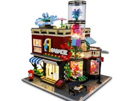 Mould King 16056 Bloemen Winkel bouwset | Botanical modulair architecture modelbouw | Classic creator STEM educatief speelgoed bouwpakket voor volwassenen | verlichtingen niet geschikt voor Lego | Bouwdoos met 2291 bouwstenen