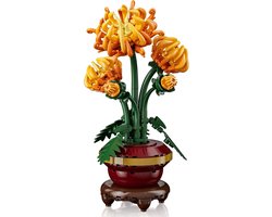 Mould King 24118 Botanical Chrysant Bloemenboeket in Vaas | Bloemenpracht flowers collection | Classic Creator STEM speelgoed bloemen bouwpakket | Modelbouw volwassenen & kinderen | Bouwdoos met 417 bouwstenen
