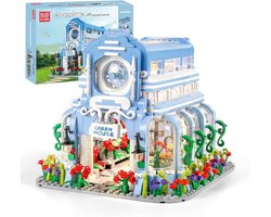 Mould King Mini Bloemen Winkel bouwpakket | Classic creator educatief speelgoed modelbouw | botanical architecture bloemenboeket huis | Modulaire gebouwen volwassenen | Bloemenpracht verlichtingen | 1289 bloks
