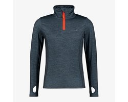 Mountain Peak kinder thermoshirt met rits blauw - Maat 152