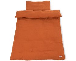 Mousseline dekbedovertrekset voor kinderbedden - beddengoedset - beddengoed - 100% katoencomfort - 100 cm x 135 cm, kussensloop 60 cm x 40 cm