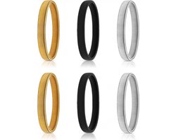 Mouwophouder - 6 stuks - Sleeve holder - Classic - Elastisch - Dames Heren - Sleeve holders - Elastische Metalen Armbanden - Metalen Mouwhouders
