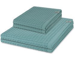 Möve Sonstiges 2 X handdoek 2 X douchehanddoek - in set 4 pack Piquee