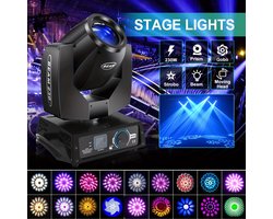 Moving Head Verlichting – Podiumlamp – DJ Licht – Disco Spot – Feestverlichting – 310W RGBW LED – 540° Pan & 270° Tilt – Krachtige 125.000 Lux Lichtopbrengst