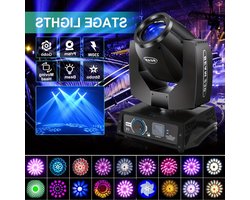 Moving Head Verlichting – Podiumlamp – DJ Licht – Disco Spot – Feestverlichting – 310W RGBW LED – 540° Pan & 270° Tilt – Krachtige 125.000 Lux Lichtopbrengst