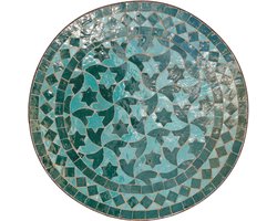 Mozaïek bijzettafel Ø45cm blauwe ster