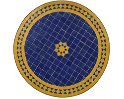 Mozaïek tafel uit Marokko - Rond -M60-17