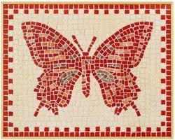 Mozaïek Vlinder- Steen
