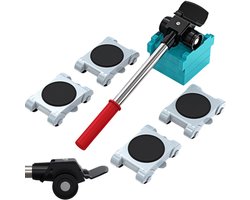 MOZY® - Meubeltransporter - tot 150 kg - Inclusief Hefboom - Meubelroller - Meubeldonkey - Donkey - Transportroller - Transporthulp - Meubelhondje - Meubellifter - Verhuizen - Verhuishulp