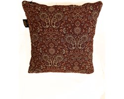 M&R design sierkussen hoes woonkamer 40x40 dubbelzijdig Perzisch zijde handgeweven Azarakhsh