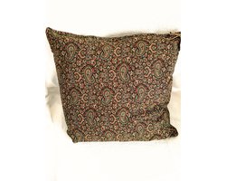 M&R design sierkussen hoes woonkamer 40x40 dubbelzijdig Perzisch zijde handgeweven Toranj