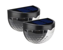 MR. Lifestyle Solar Wandlamp schuttinglamp Buiten – LED Tuinverlichting op Zonne-energie – Warm Licht – Waterdicht IP55 – Automatisch Aan/Uit – 2 Stuks
