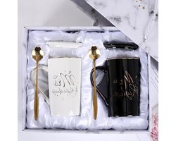 Mr Right en Mrs Always Rechts Mokken Paar Trouwdag Geschenken voor Mannen Vrouwen Verjaardag Bekers Set Bruiloft Zilveren Bruiloft Geschenken voor Bruidspaar Vriend Verlovingsgeschenk mokken set