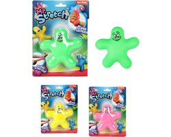 Mr. Stretch rek stressbal - 1 exemplaar - 10 cm - Rek Strek Knijp Kneed - Fopartikel - Rubber