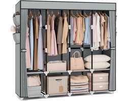 MRKK® Dressing Kasten - Kledingkast - Kledingkasten Slaapkamer - Organizer - Grijs