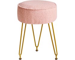 MRKK® Make up Stoel - Kaptafel Kruk - Visagie - Roze