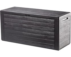 MRKK® Tuinkast - Tuinkist - Tuinkasten voor Buiten - Tuinberging - Kunststof -Zwart