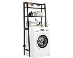 MRKLOOS Wasmachine Ombouw - Opbouwmeubel - Kast Wasdroger - Meubel - Zwart