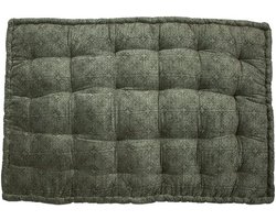 Mrs. Bloom - Fluwelen palletkussen 'Violetta' (120cm x 80cm, Donker bos)
