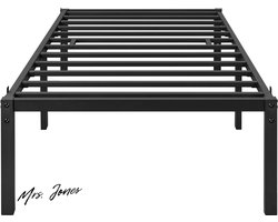 Mrs. Jones 41 cm modern jeugdbed met lattenbodem - zwart 90 x 200 cm .
