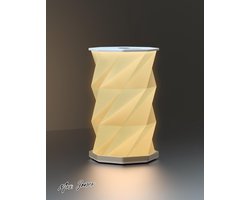 Mrs. Jones Batterijlamp Opvouwbare Bureaulamp Draaibaar Draadloze Tafellamp Nachtlamp Oplaadbare Led-verlichting Decoratie Huis Buiten Feest Cadeau - Wit .