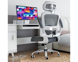 Mrs. Jones Bureaustoel - hoogte verstelbaar - draaistoel - grijs .