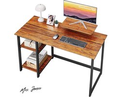 Mrs. Jones Computerbureau voor thuisgebruik omkeerbare opbergplanken 100 cm klein verstelbare planken slaapkamer studentenkamer - moderne tafel laptop .