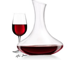 Mrs. Jones Decanteer Wijnkaraf - Dik Glas - Wijn Accessoires - Wijn Decanteerder - Wijn Beluchter - 178 Liter .