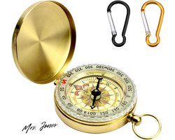 Mrs. Jones Gouden Kompas Zakhorloge 2 Karabijnhaken Zwart Oranje Lichtgevend Kompas Bergbeklimmen Activiteiten .