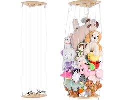 Mrs. Jones Knuffeldieren Opslag - Kinderkameropslag Knuffeldierennet - Verstelbare Hoogte - Speelkamer Slaapkamerorganizer .