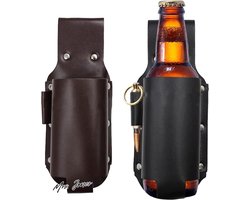 Mrs. Jones Leren Bierjas Acryl - Zwarte 1TZD Unisex Stijlvolle Herenjas .