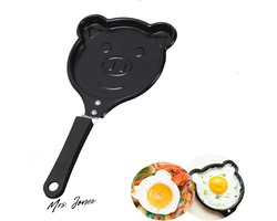 Mrs. Jones Non Stick Crêpe Pan Omelet Pan Mini Pannenkoekenpan Knorretvorm Koekenpan Gebakken Ei Pan voor DIY Omeletten Pannenkoeken en Sandwiches Maker voor Thuis Keuken .