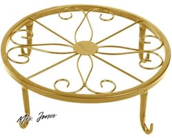 Mrs. Jones Potplantenstandaard metalen bloempotbeugel - plantensupporter - decoratieve bloempot - pannenlap .