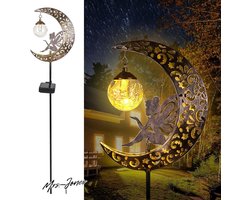 Mrs. Jones Premium Collection Buitenlamp op zonne-energie - Decoratief - Glazen bol - LED-licht - Tuin - Verlichting .