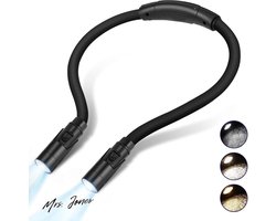 Mrs. Jones Premium Collection - LED Boekenlamp - Knuffelbaar - 3 Kleuren - 3 Helderheidsniveaus