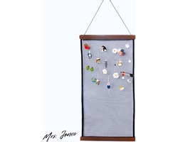 Mrs. Jones Sieraden Organisator Wandgemonteerde Mesh Sieraden Houder - Oorbel Ketting Display Rek Muur Sieraden Hanger voor Oorbellen Kettingen en Armbanden .