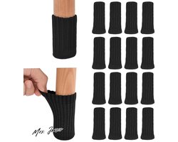 Mrs. Jones Stoelsokken - gebreide meubelpoten beschermers - vilten stoelpootsokken - antislip vloerbescherming - voorkomt krassen en geluiden .