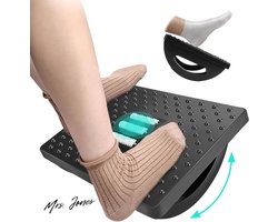 Mrs. Jones Voetsteun bureau voetensteun met massageoppervlak ergonomisch voetsteunkussen voetenbank antislip voetsteun ontlast benen voor thuiswerk kantoor en reizen .