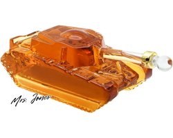 Mrs. Jones Whisky Decanter Globe Set Geschenken voor Mannen Echtgenoot Vriend Papa Geëtst Wereldbol Ontwerp met Houten Stand & 2 Glas Ideaal voor Kwaliteit Drinkervaring Home Decor - 850ml (Tank) .