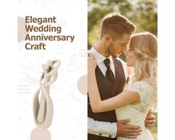 Mrs. Jones Zandsteen hars sculptuur handgemaakte kus liefhebbers paar standbeeld gesneden beeldje kunst ambachtelijke decoratie Valentijnsdag geschenk huis bruiloft decor .