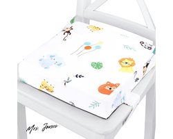 Mrs. Jones Zitverhoger kinderstoel 32x32x8cm kinderverhoger stoelverkleiner boostapak voor reis-kinderstoel Safari .