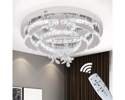 Mrs. Joness - Maan Crystal LED Lamp - Met Afstandsbediening - Moderne Lamp - Kristal Kroonluchter - Woonkamer Lamp - Plafonniere